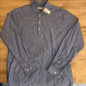 Express - Pop Over Chambray Dress Shirt - L - NWT